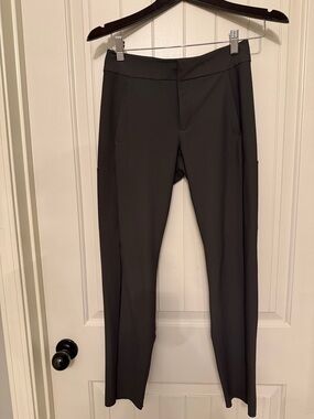 Athleta Black Straight-Leg Work Trousers